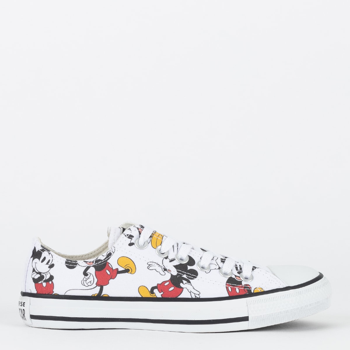 Tênis Converse Chuck Taylor All Star Ox Disney Mickey Minnie Branco Vermelho CT31280001