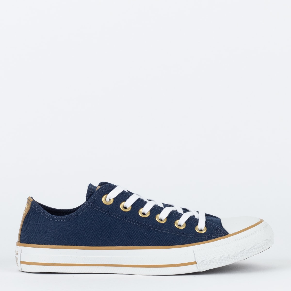 Tênis Converse Chuck Taylor All Star Ox Play On Fashion Marinho Marrom Claro CT27520002