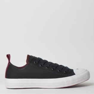 Tênis Converse Chuck Taylor All Star Ox Preto Bordo CT12590001 Tênis Converse Chuck Taylor All Star Ox Preto Bordo CT12590001