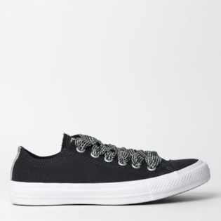 Tênis Converse Chuck Taylor All Star Ox Preto Prata Puro CT08980001 Tênis Converse Chuck Taylor All Star Ox Preto Prata Puro CT08980001