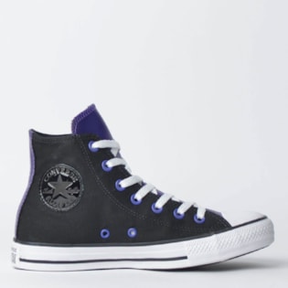 Tênis Converse Chuck Taylor All Star Ox Preto Roxo Intenso CT11460001 Tênis Converse Chuck Taylor All Star Ox Preto Roxo Intenso CT11460001