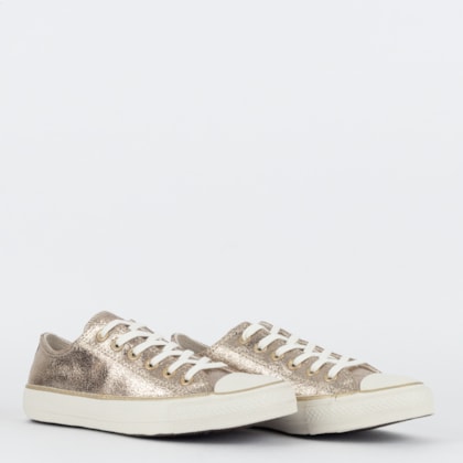 Tênis Converse Chuck Taylor All Star Ox Pretty Patina Ouro Claro CT28210001