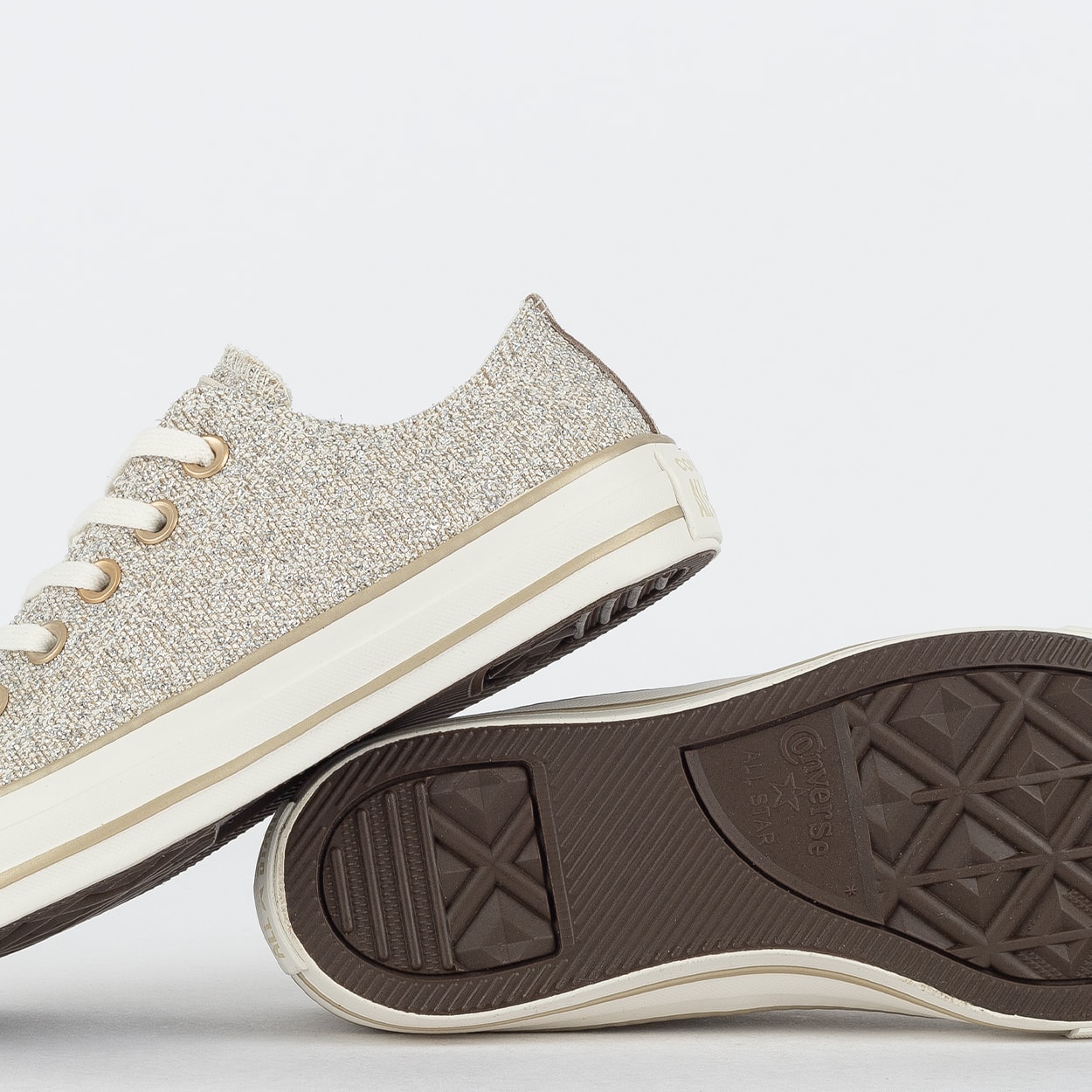 Tênis Converse Chuck Taylor All Star Ox Pretty Patina Ouro Claro