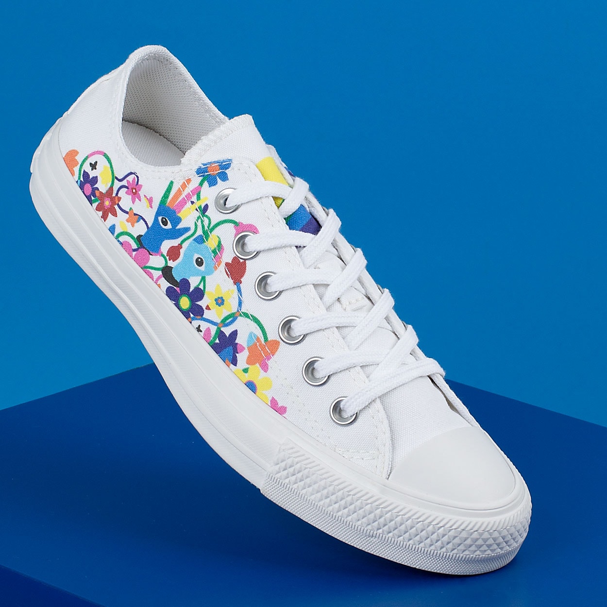 Tênis Converse Chuck Taylor All Star Ox Pride Pannel Print Branco Azul  Claro CT16960001 na Loja Virus 41