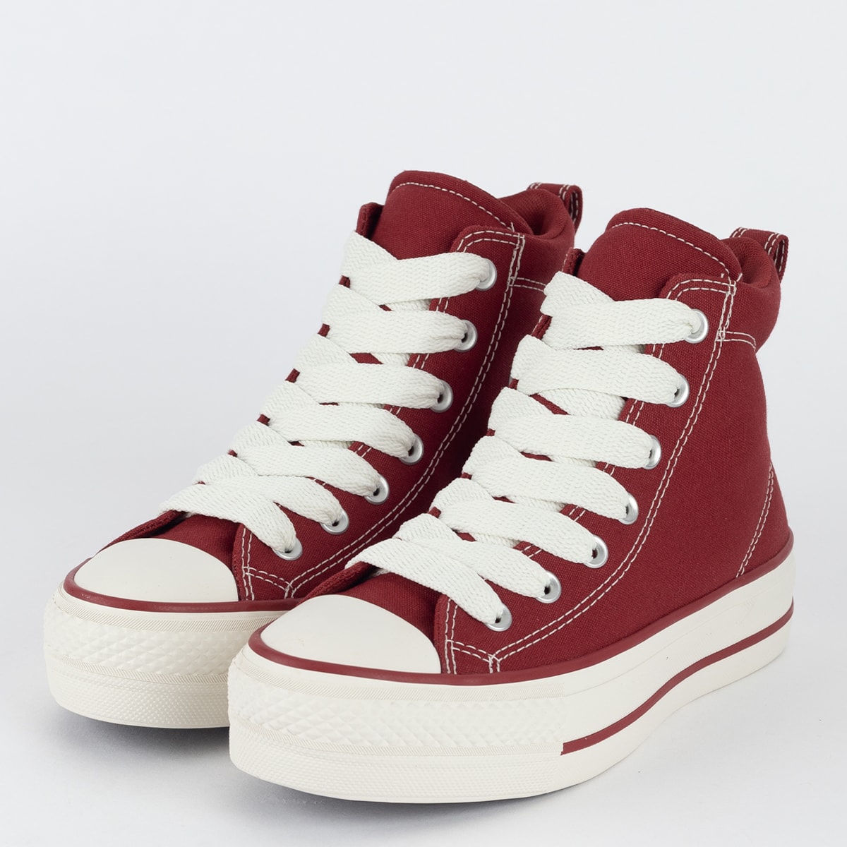 Tênis All All Star Converse Vinho Cano Alto Star Bordo All Star