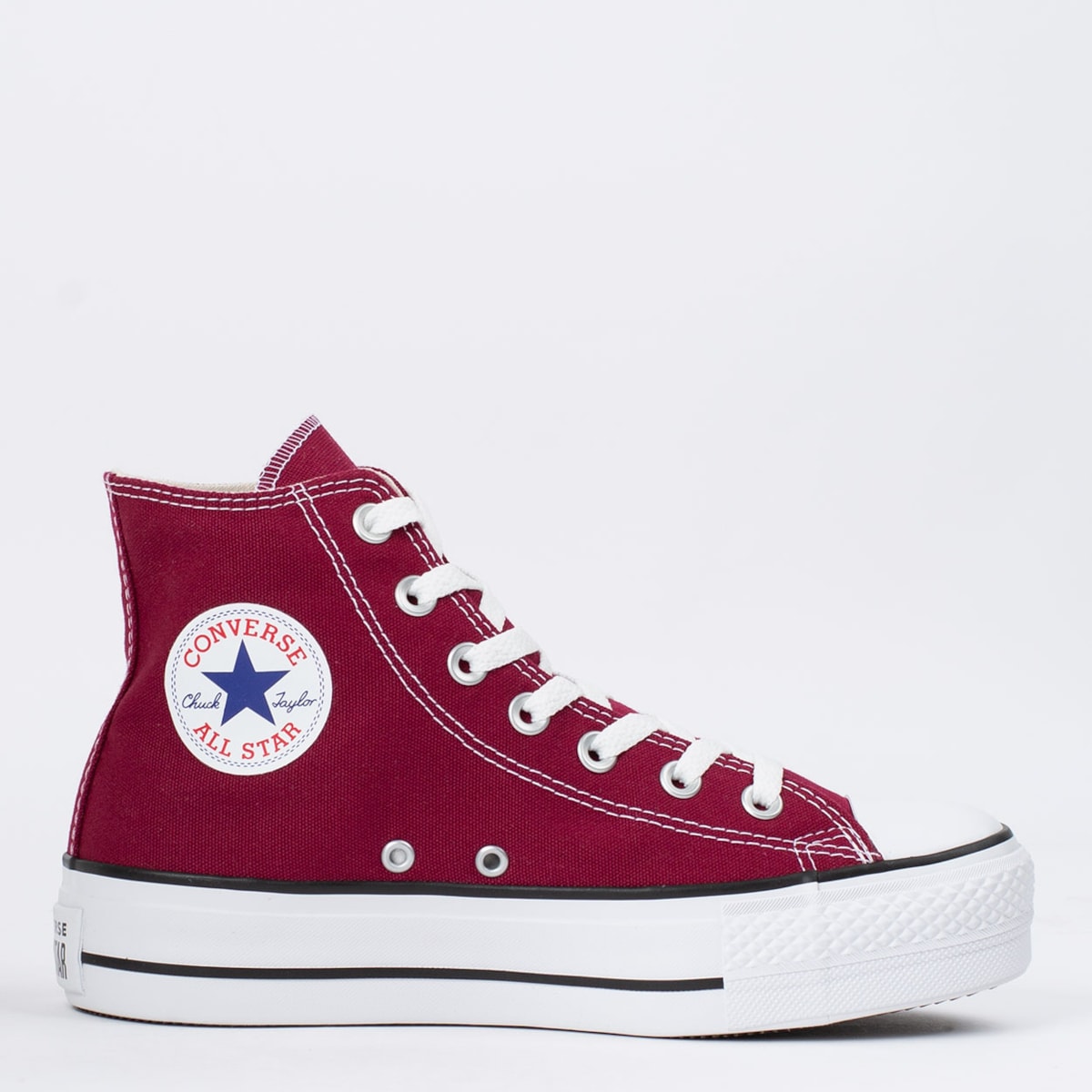 Star Plataforma All Star Vermelho Chuck Taylor Converse Plataforma
