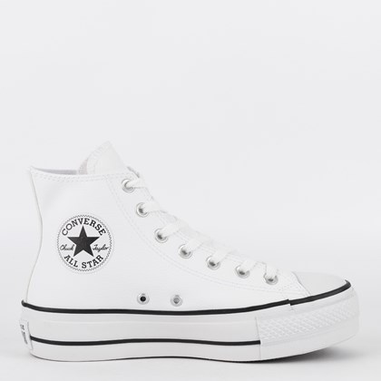 Tênis Converse All Star Plataforma - Branco - Vanda Calçados