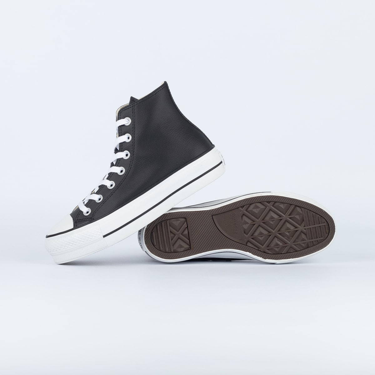 Tênis Converse Chuck Taylor All Star Platform Lift Hi Preto Branco
