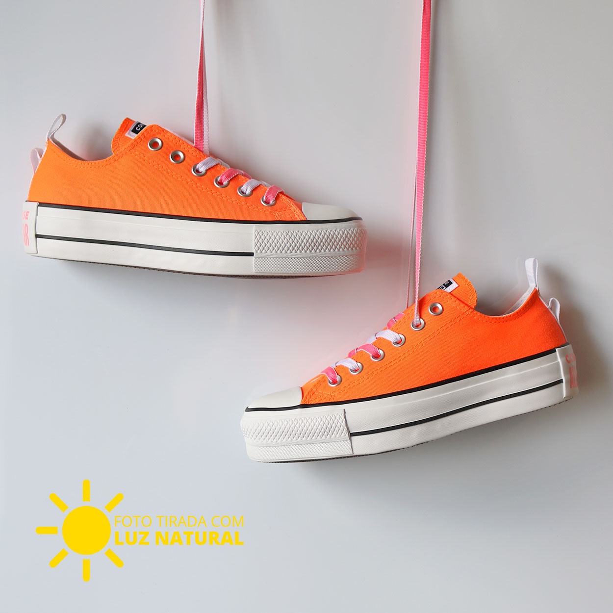 all star neon laranja