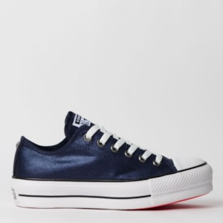 Tênis Converse Chuck Taylor All Star Platform Lift Ox Marinho Escuro CT12430002 Tênis Converse Chuck Taylor All Star Platform Lift Ox Marinho Escuro CT12430002