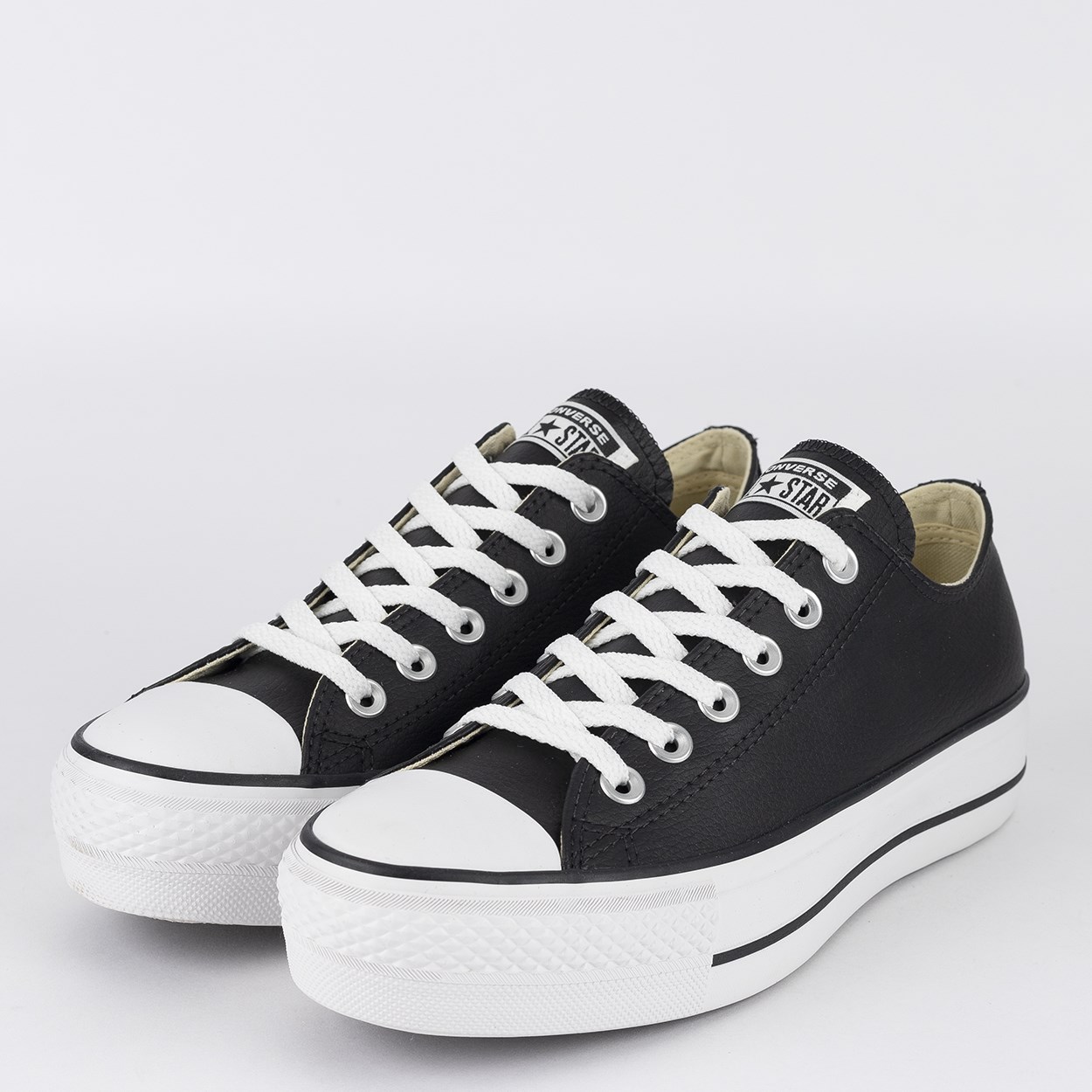 tênis converse chuck taylor all star platform lift ox branco preto ct09830001