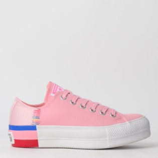 Tênis Converse Chuck Taylor All Star Platform Lift Ox Rosa Salmao CT12570001 Tênis Converse Chuck Taylor All Star Platform Lift Ox Rosa Salmao CT12570001