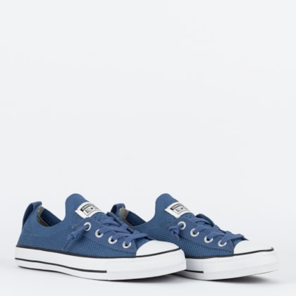 Tênis Converse Chuck Taylor All Star Shoreline Knit Ox Azul Preto CT19550080 Azul Preto