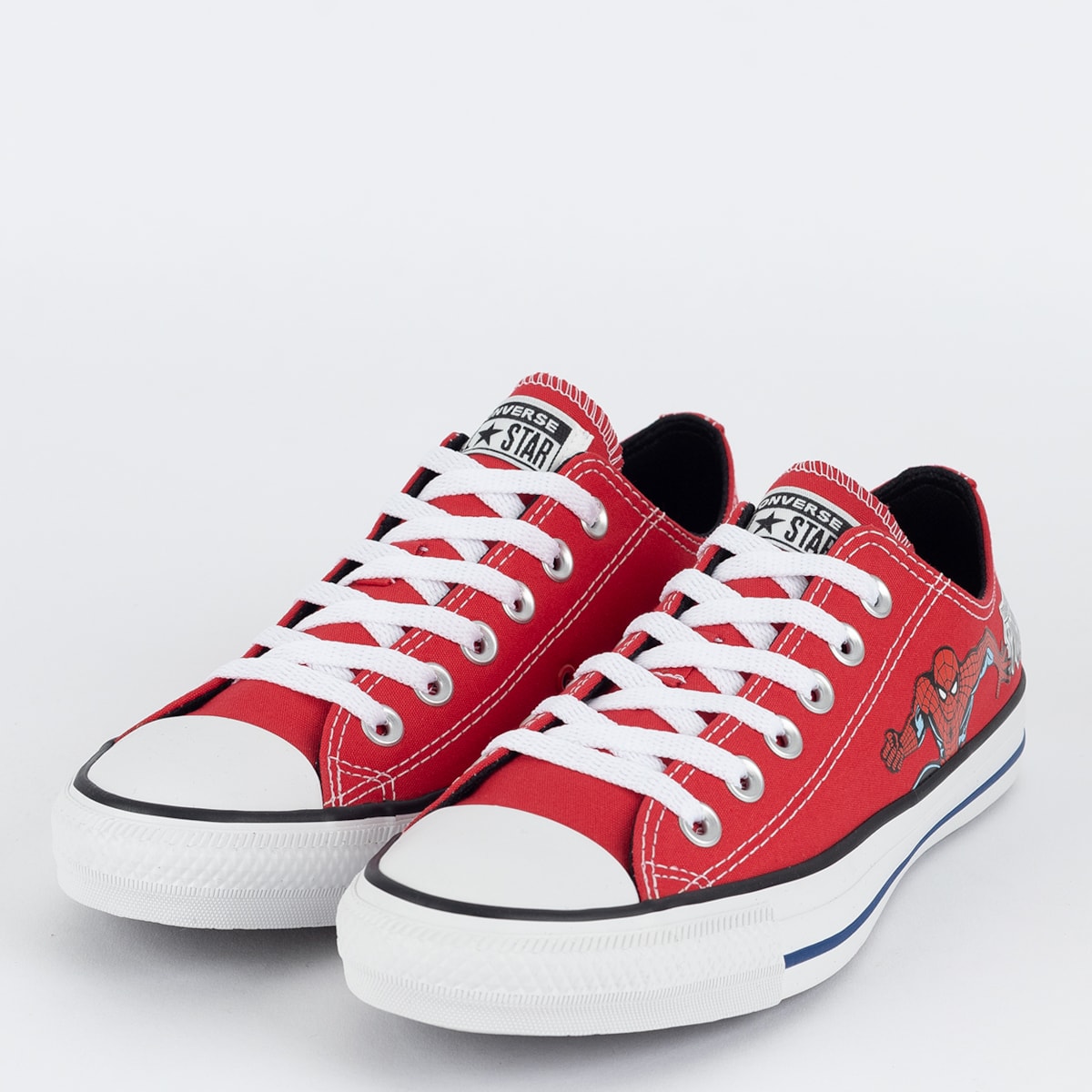 Tênis Converse Chuck Taylor Ox Disney Homem Aranha Vermelho Preto CK13060001
