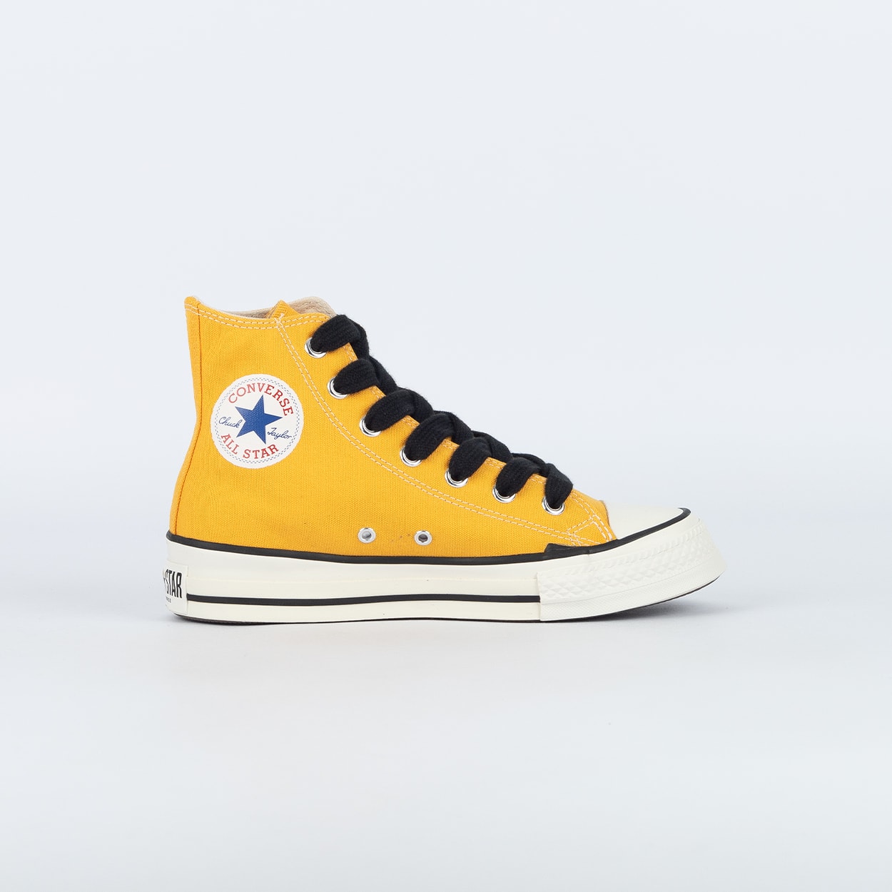 まろん1003 Tênis Converse Chuck Taylor Throwback Hi Gold Palm Vintage White