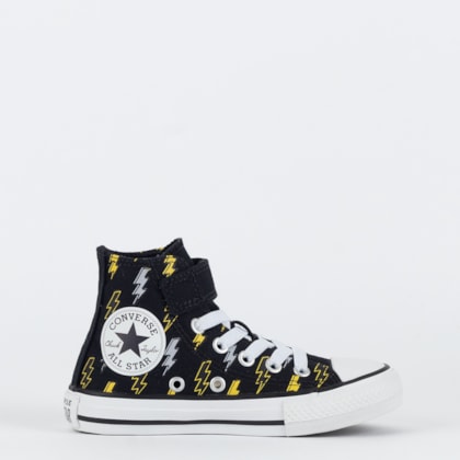 Tênis Converse Kids Chuck Taylor All Star 1V Hi Bolts Preto Cimento CK11750001