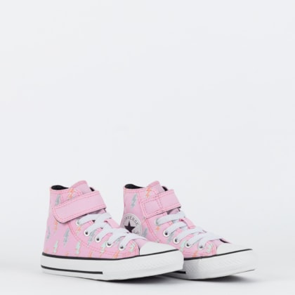 Tênis Converse Kids Chuck Taylor All Star 1V Hi Bolts Rosa Tutifruti CK11750002