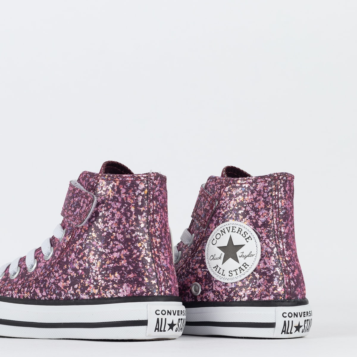 Tênis Converse Kids Chuck Taylor All Star 1V Hi Velcro Shinefetti