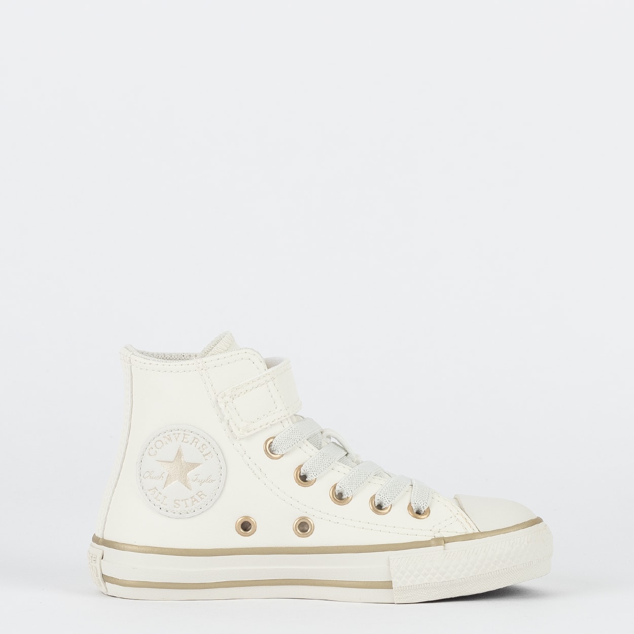 サンダース スター ☆ 1ed Tênis Converse Kids Chuck Taylor All Star 1V Hi Velcro Taylored