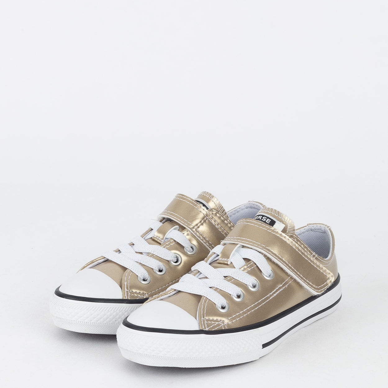 Tênis Converse Kids Chuck Taylor All Star 1V Ox Velcro Shine Ouro