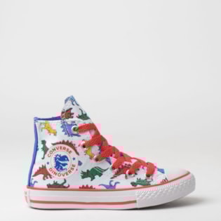 Tênis Converse Kids Chuck Taylor All Star Hi Branco Royal CK07230001 Tênis Converse Kids Chuck Taylor All Star Hi Branco Royal CK07230001