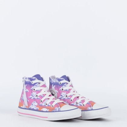 Tênis Converse Kids Chuck Taylor All Star Hi Cloud Gazer 1 Rosa Ck10460001
