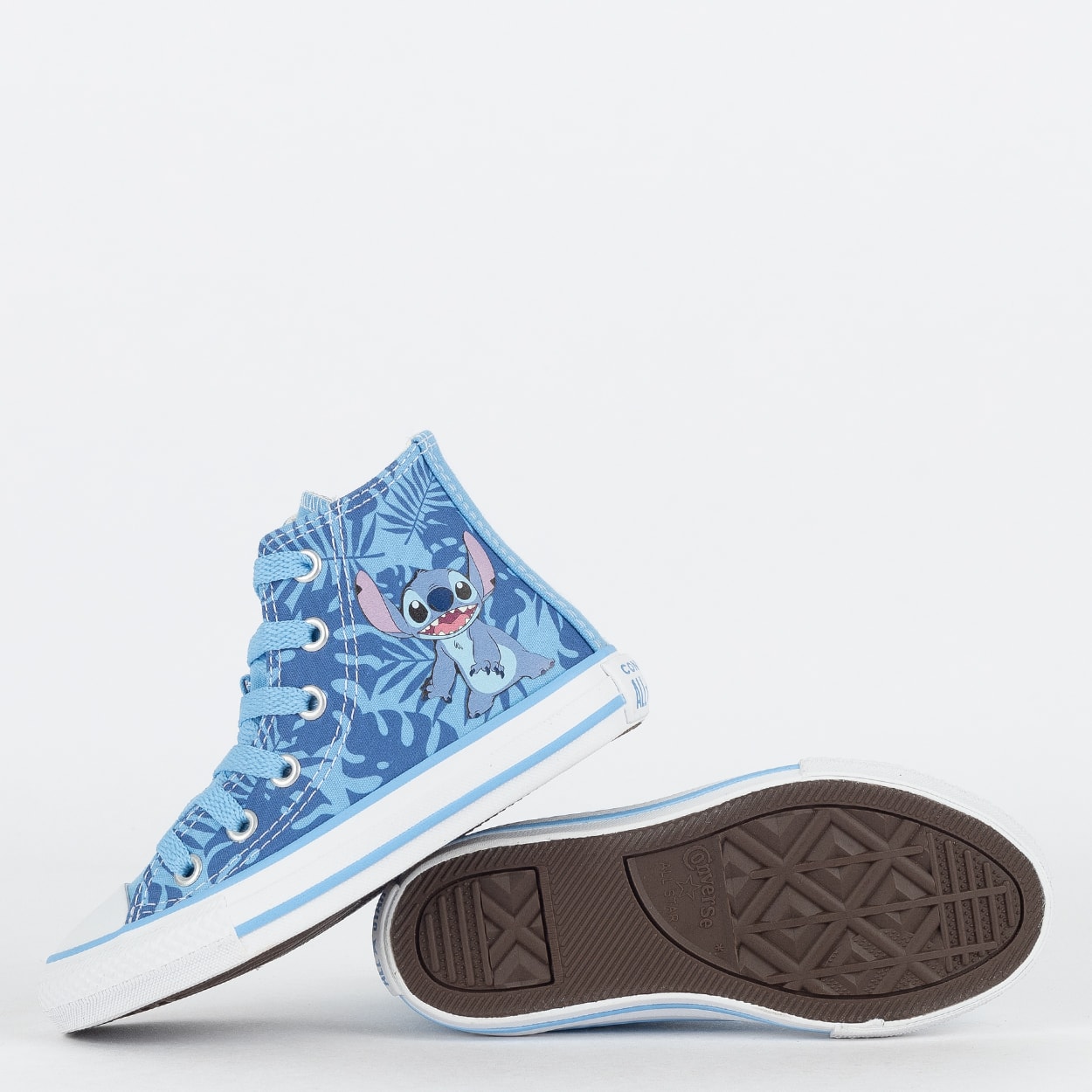 Tênis Converse Kids Chuck Taylor All Star Hi Disney Stitch Azul