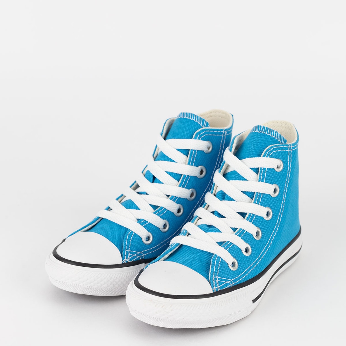 Tênis Converse Chuck Taylor All Star Kids Hi Seasonal Plus Azul 002/Lavanda  - Espaco Tenis