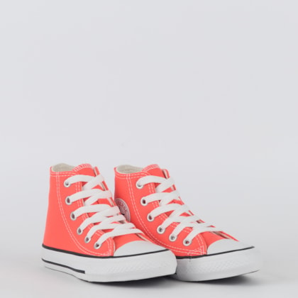 Tênis Converse Kids Chuck Taylor All Star Hi Seasonal Laranja Chama CK04280046