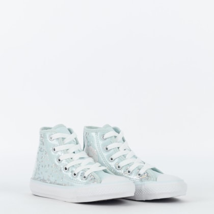 Tênis Converse Kids Chuck Taylor All Star Hi Shine Through Azul Ck10390002