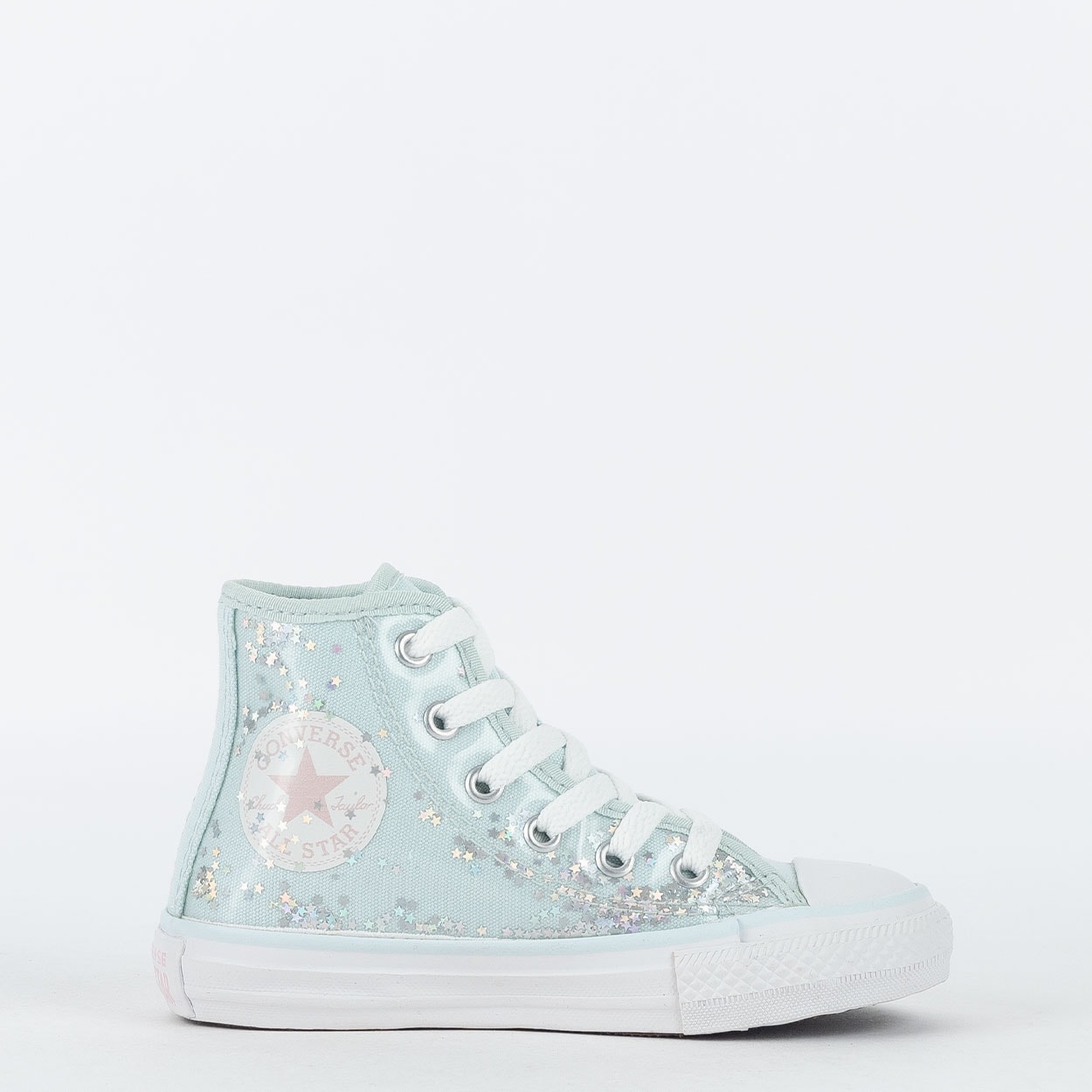 Tênis Converse Kids Chuck Taylor All Star Hi Shine Through Azul Ck10390002