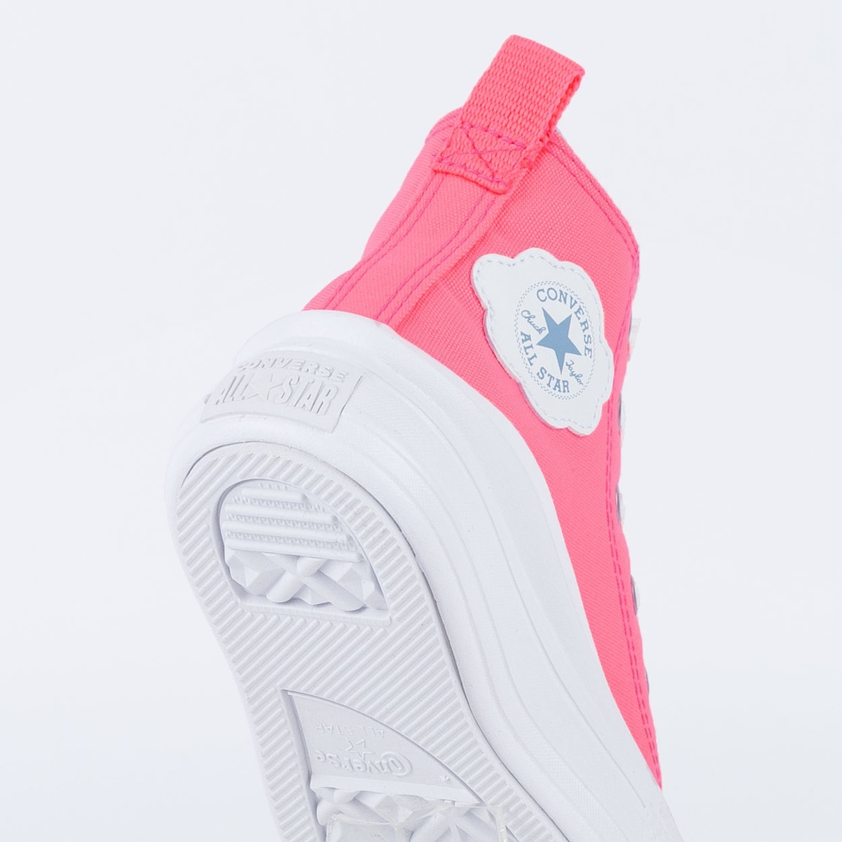 Tênis Converse Chuck Taylor All Star 2v Branco Rosa Morango Branco  CK10020001 - Menina Shoes