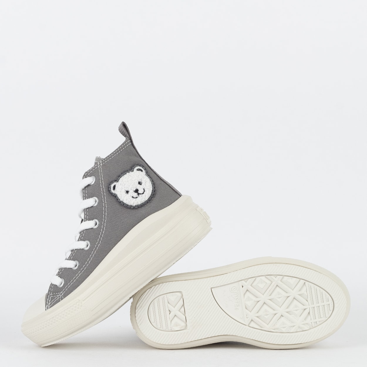 Tênis Converse Kids Chuck Taylor All Star Move Hi Cozy Cinza