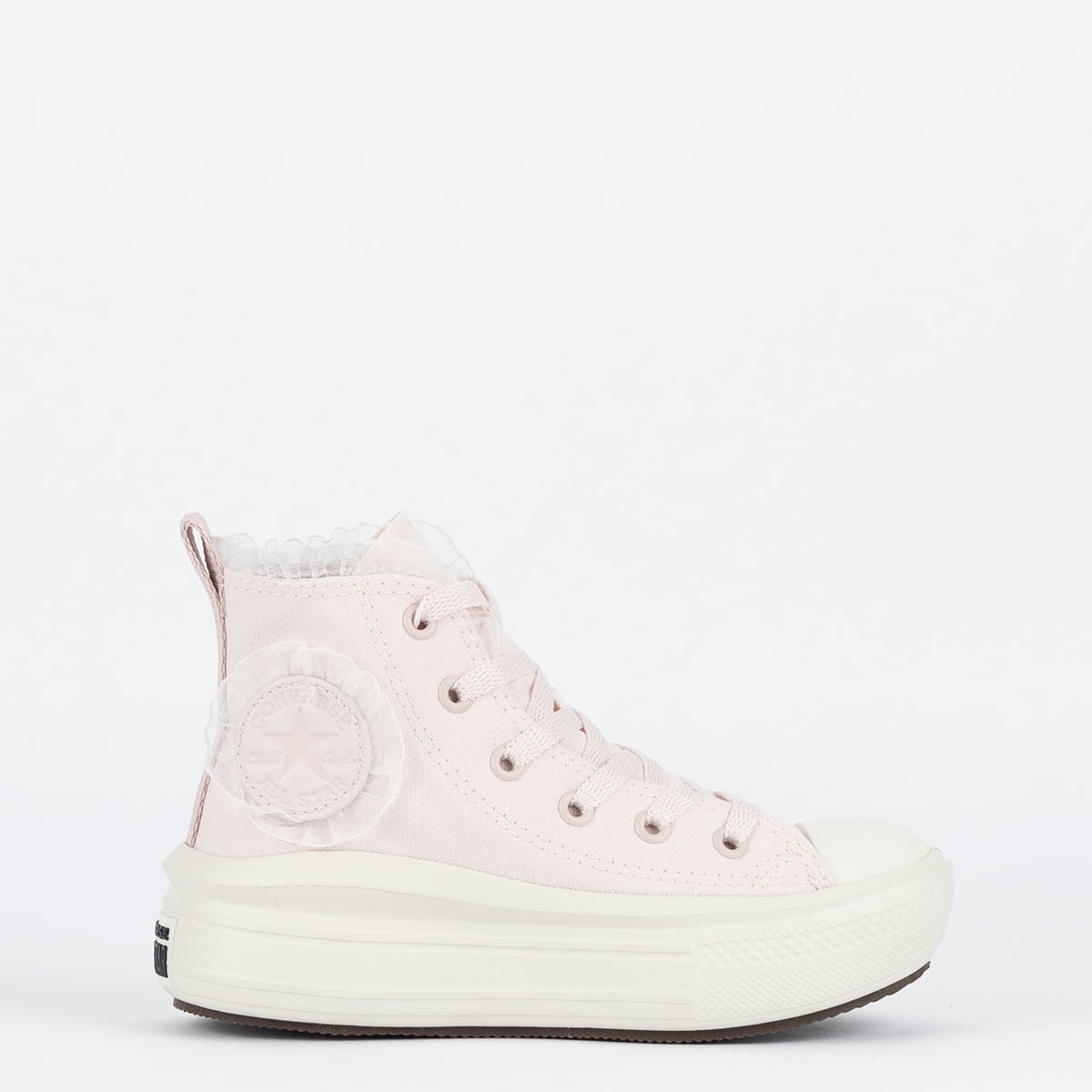 Rosa Claro All Star Botinha Plataforma Tênis Converse Kids Chuck