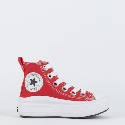 Tênis Converse Kids Chuck Taylor All Star Move Hi Sketch Vermelho Preto CK11690002