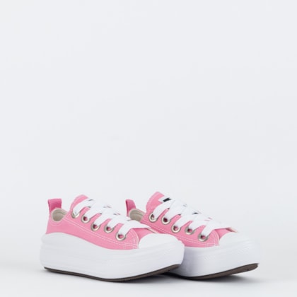 Tênis Converse Kids Chuck Taylor All Star Move Ox Sketch Rosa Preto CK11700001