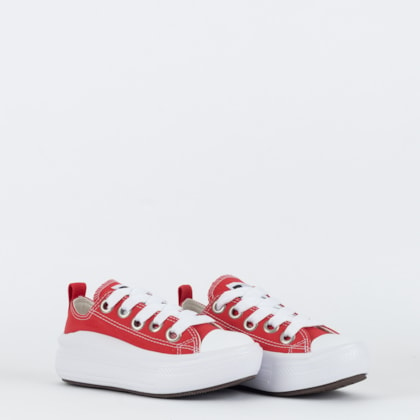 Tênis Converse Kids Chuck Taylor All Star Move Ox Sketch Vermelho Preto CK11700002