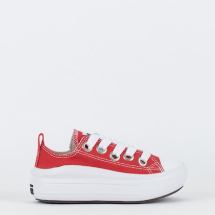 Tênis Converse Kids Chuck Taylor All Star Move Ox Sketch Vermelho Preto CK11700002