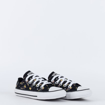 Tênis Converse Kids Chuck Taylor All Star Ox Galactical Preto Branco Ck10220001