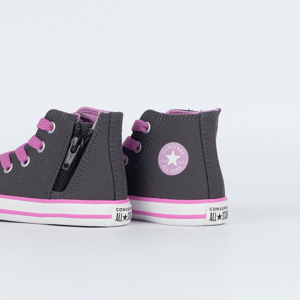 m♡ Tênis Converse Kids Chuck Taylor All Star Side Zip Hi Canvas+1