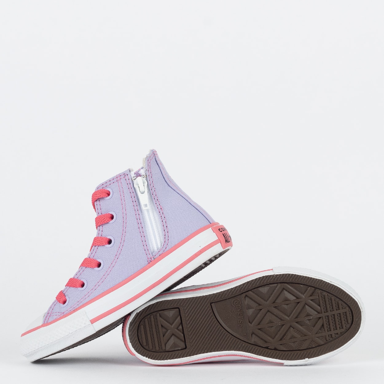 Tênis Converse Kids Chuck Taylor All Star Side Zip Hi Canvas +1