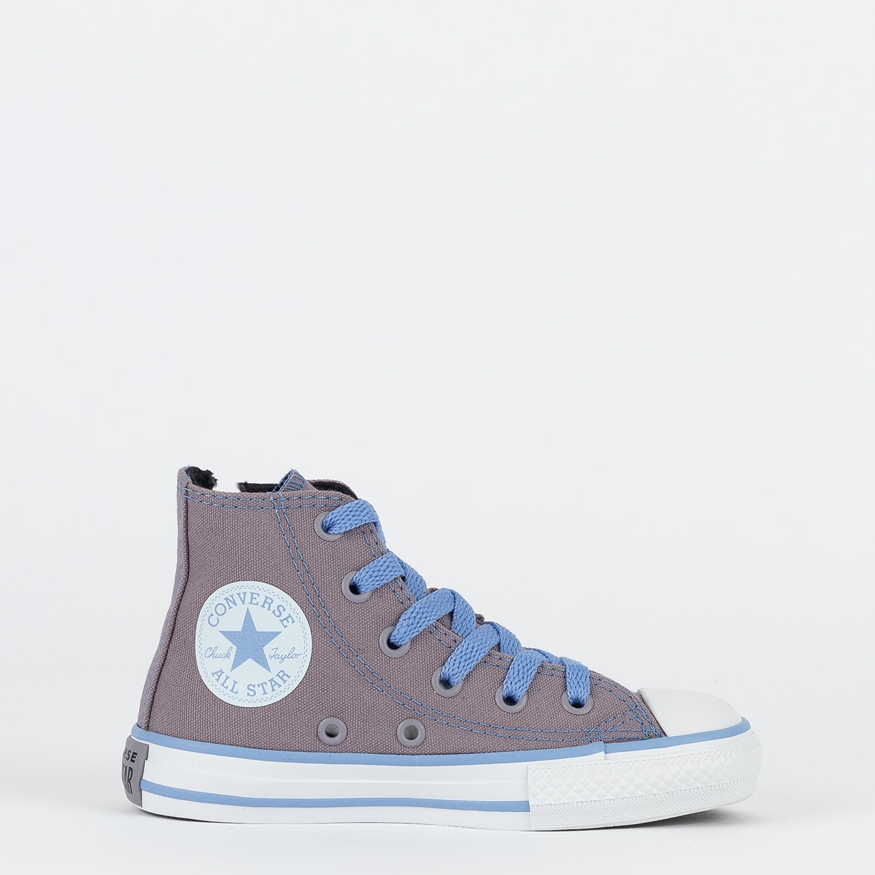 Tênis Converse Kids Chuck Taylor All Star Side Zip Hi Canvas +1