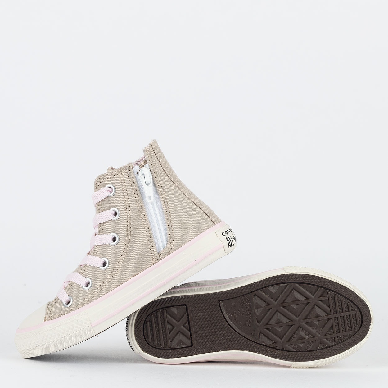 Tênis Converse Kids Chuck Taylor All Star Side Zip Hi Canvas +1