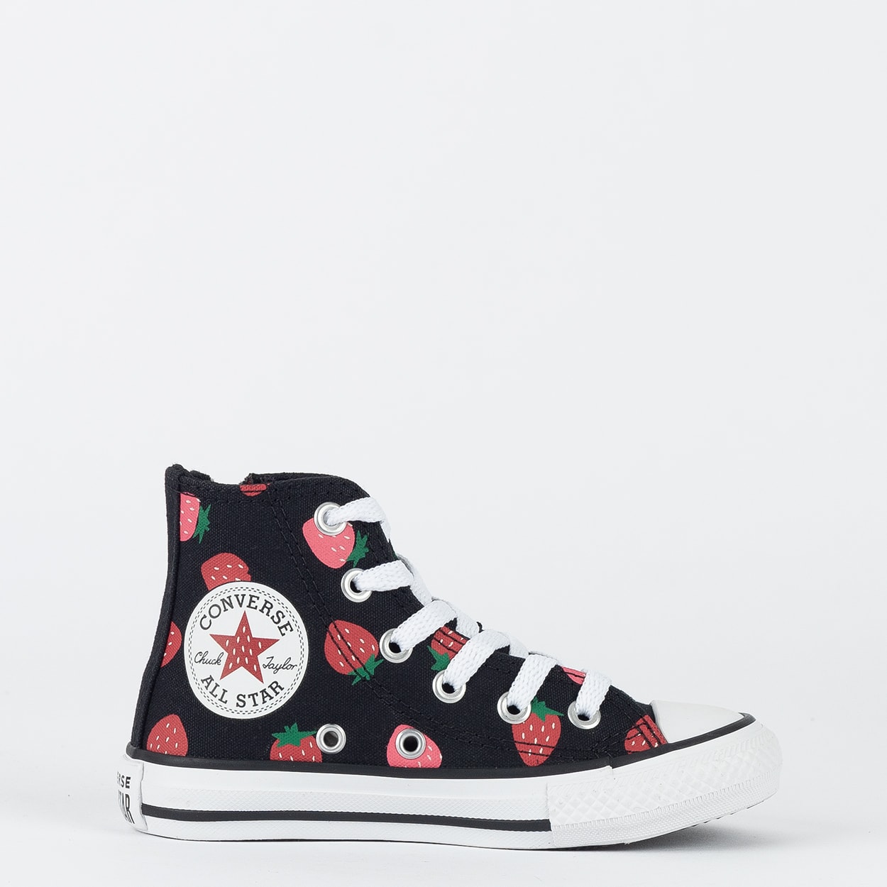 Tênis Converse Kids Chuck Taylor All Star Side Zip Hi Strawberry