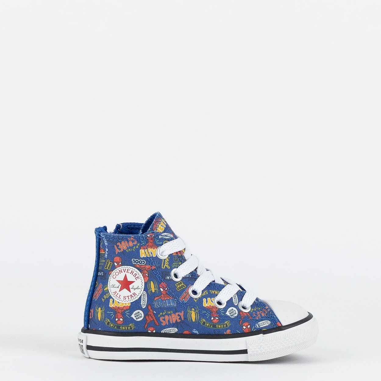 Tênis Converse Kids Ct As Hi Disney Homem Aranha Azul Preto