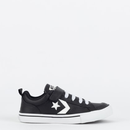 Tênis Converse Kids Pro Blaze Strap Ox Preto Branco CK11650002