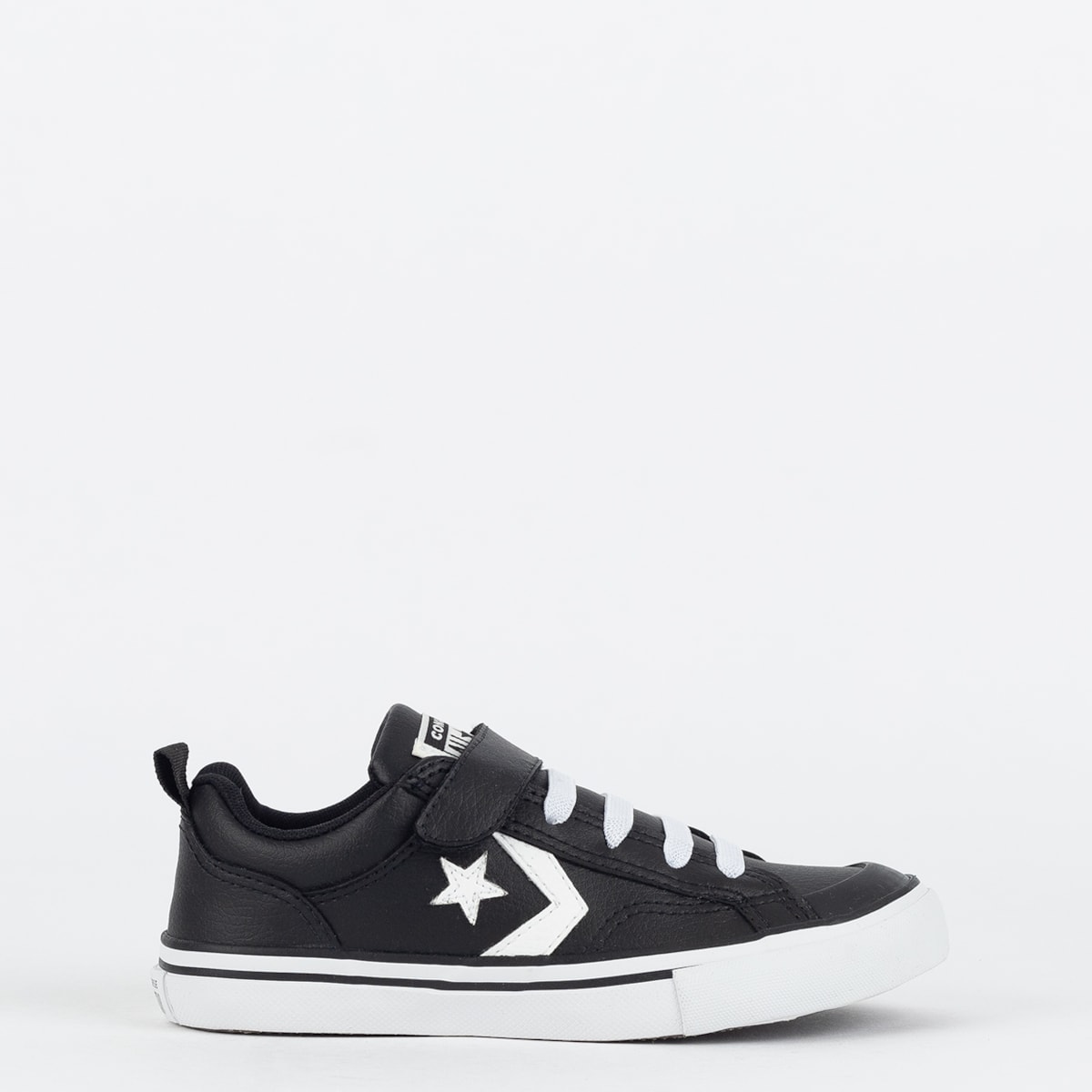 Tênis Converse Kids Pro Blaze Strap Ox Preto Branco CK11650002