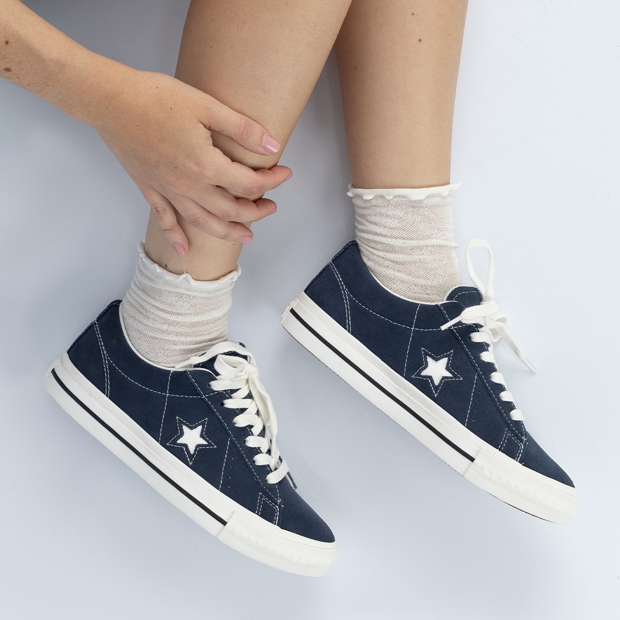 Tênis Converse One Star 95 Ox Seasonal Color Navy Vintage White