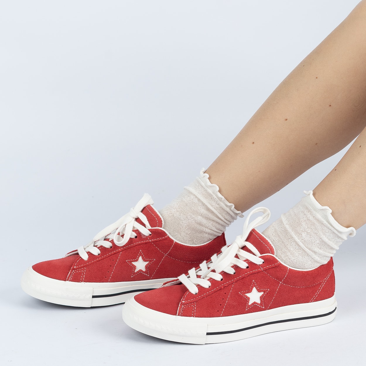 Tênis Converse One Star 95 Ox Seasonal Color Red Vintage White A14712C
