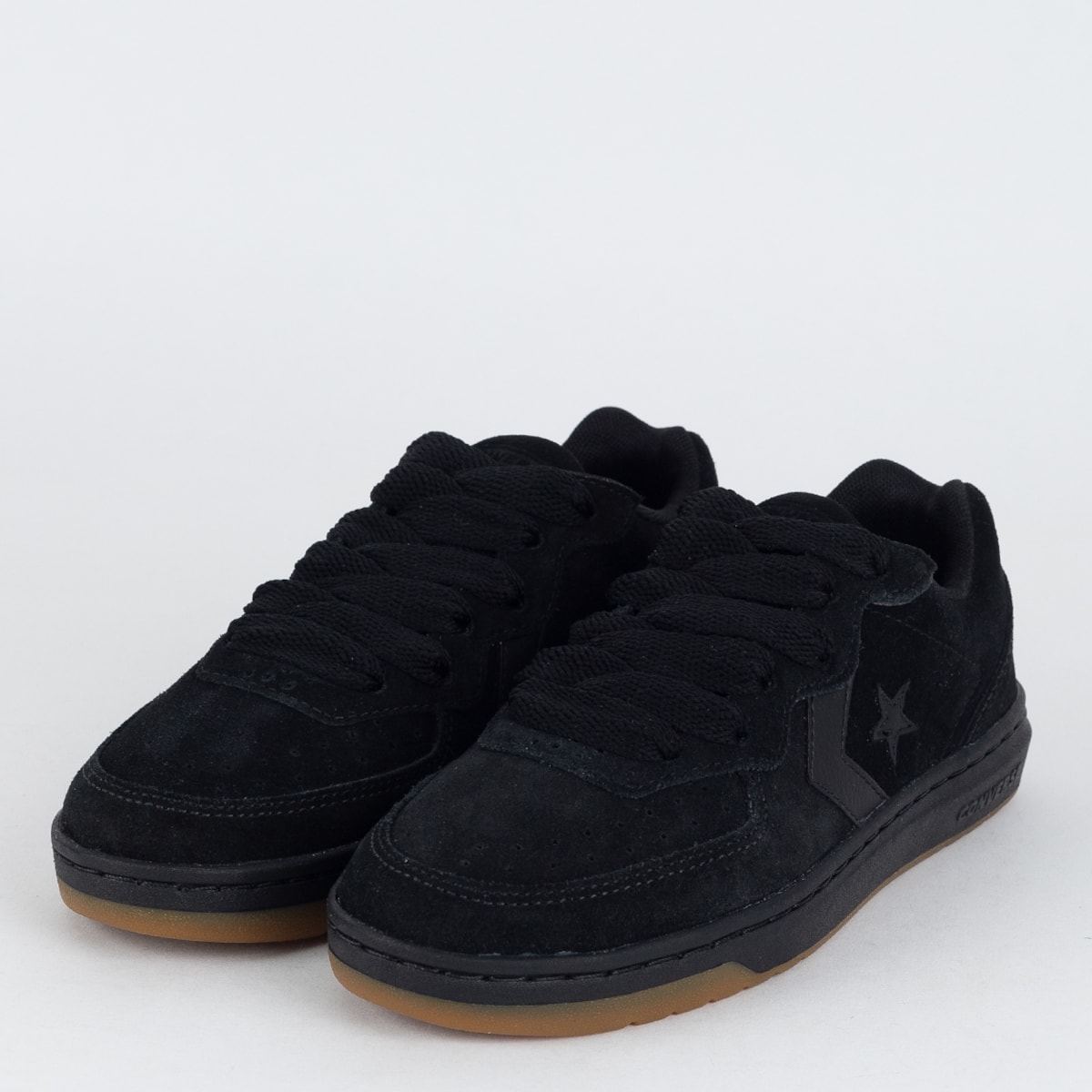 Converse Rival Tênis Converse Rival V2 Ox Seasonal Material Preto Preto Marrom Mel ...
